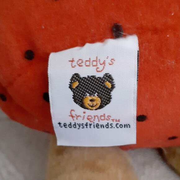 NEW! SHARI'S BERRIES PLUSH TEDDY BEAR IN STRAWBERRY COSTUME 10" VINTAGE 1999 - Picture 5 of 6